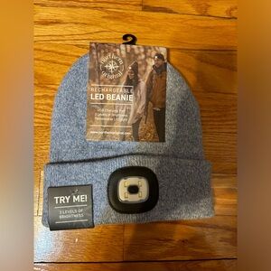 NWT Northern Original Rechargeable LED Beanie Cap in Blue